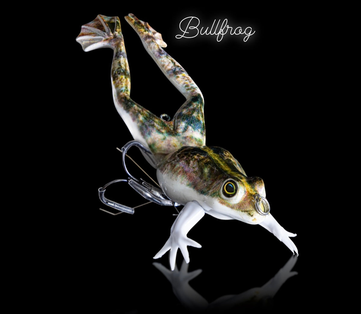 1) D&J Lures 1/2 Oz. Custom Frog Buzzbait (Bullfrog) Bass Fishing