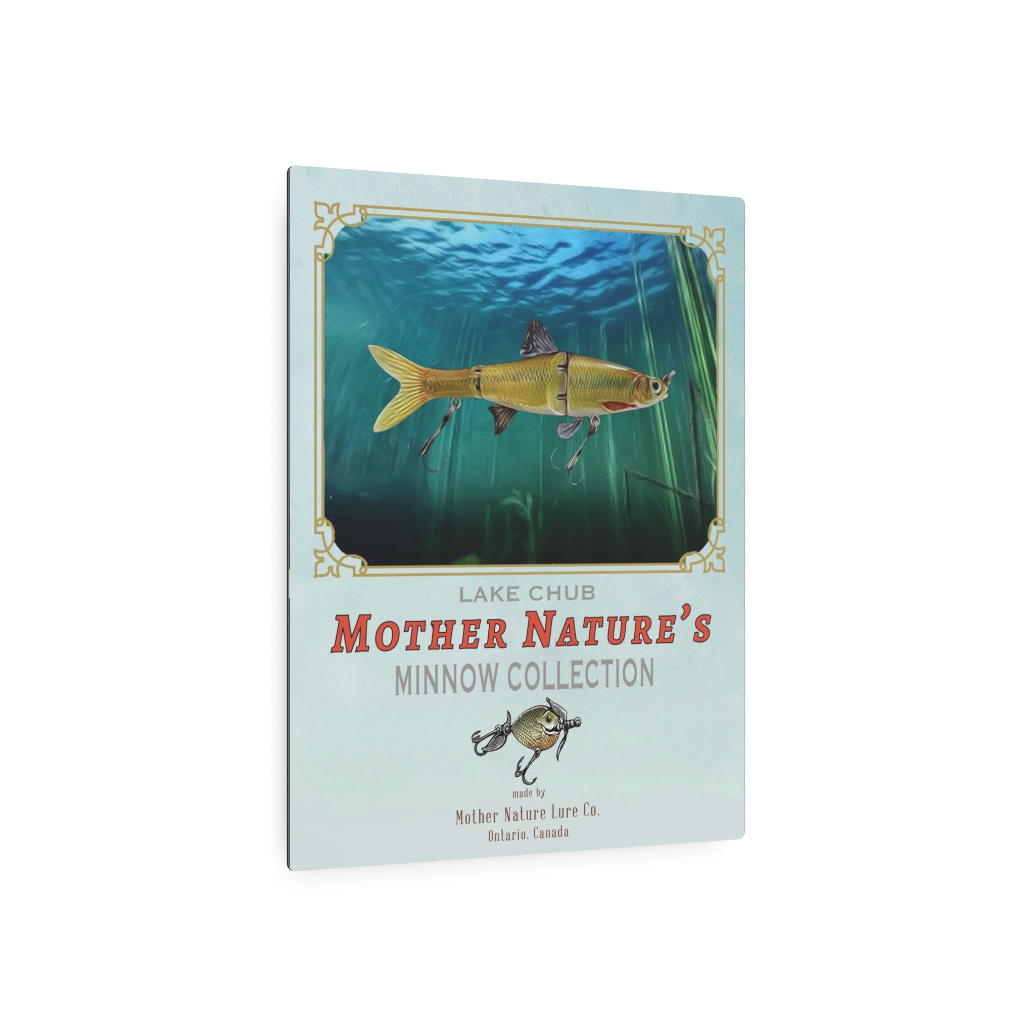 Mother Nature Lure Co. Metal Ad Sign