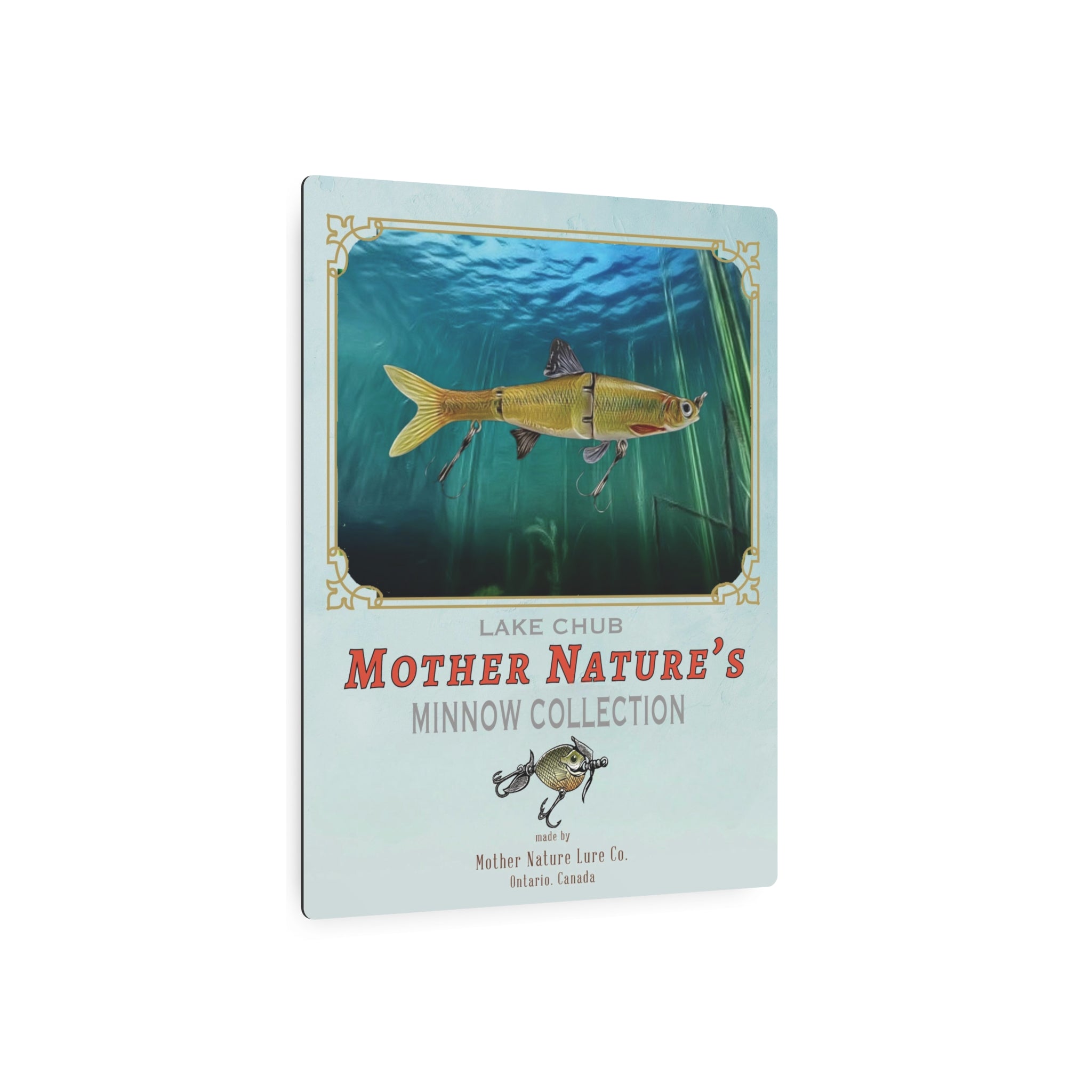 Mother Nature Lure Co. Metal Ad Sign
