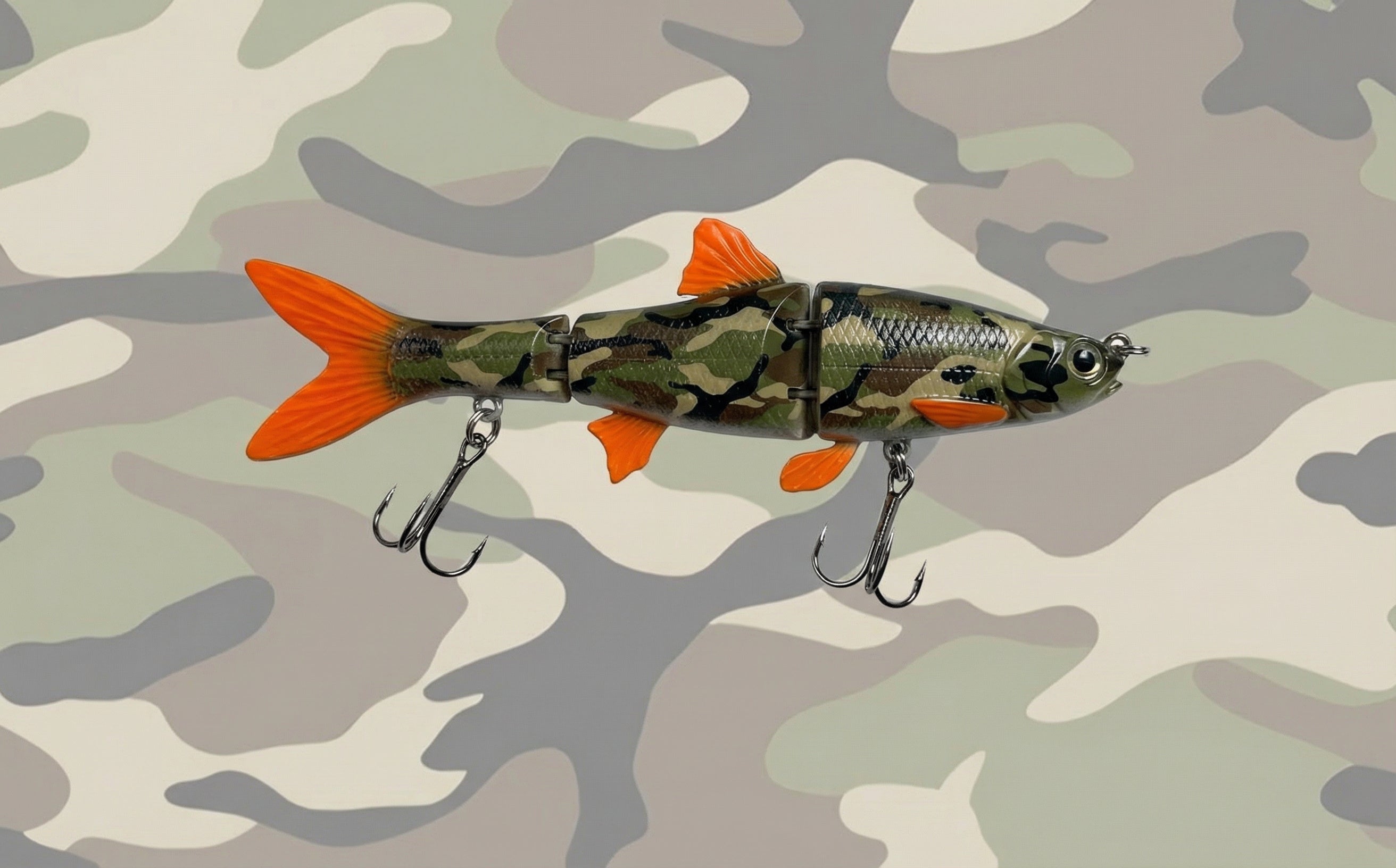 Woodland Camo Minnow Collage