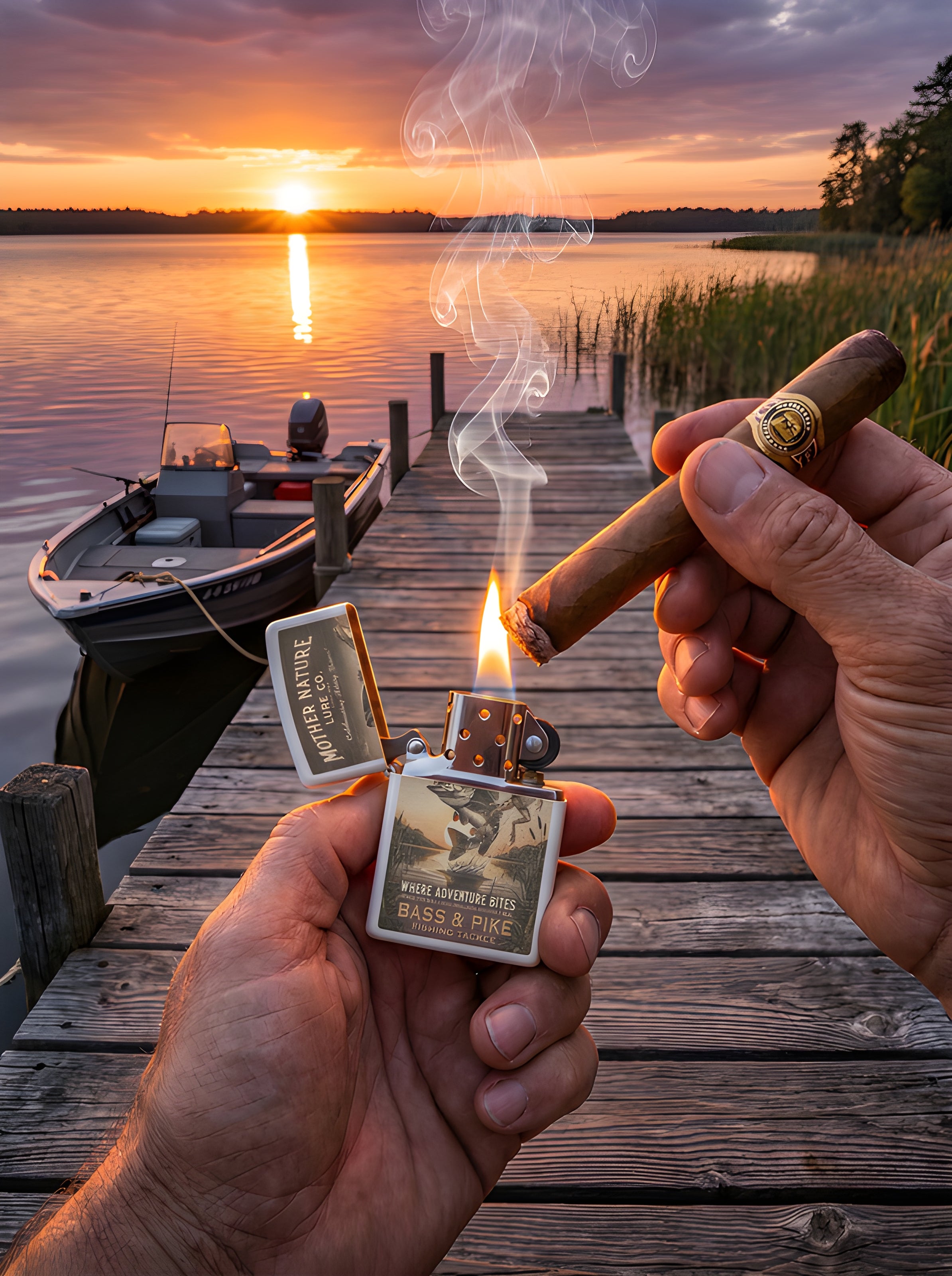 MNLC Zippo Style Lighter Collage