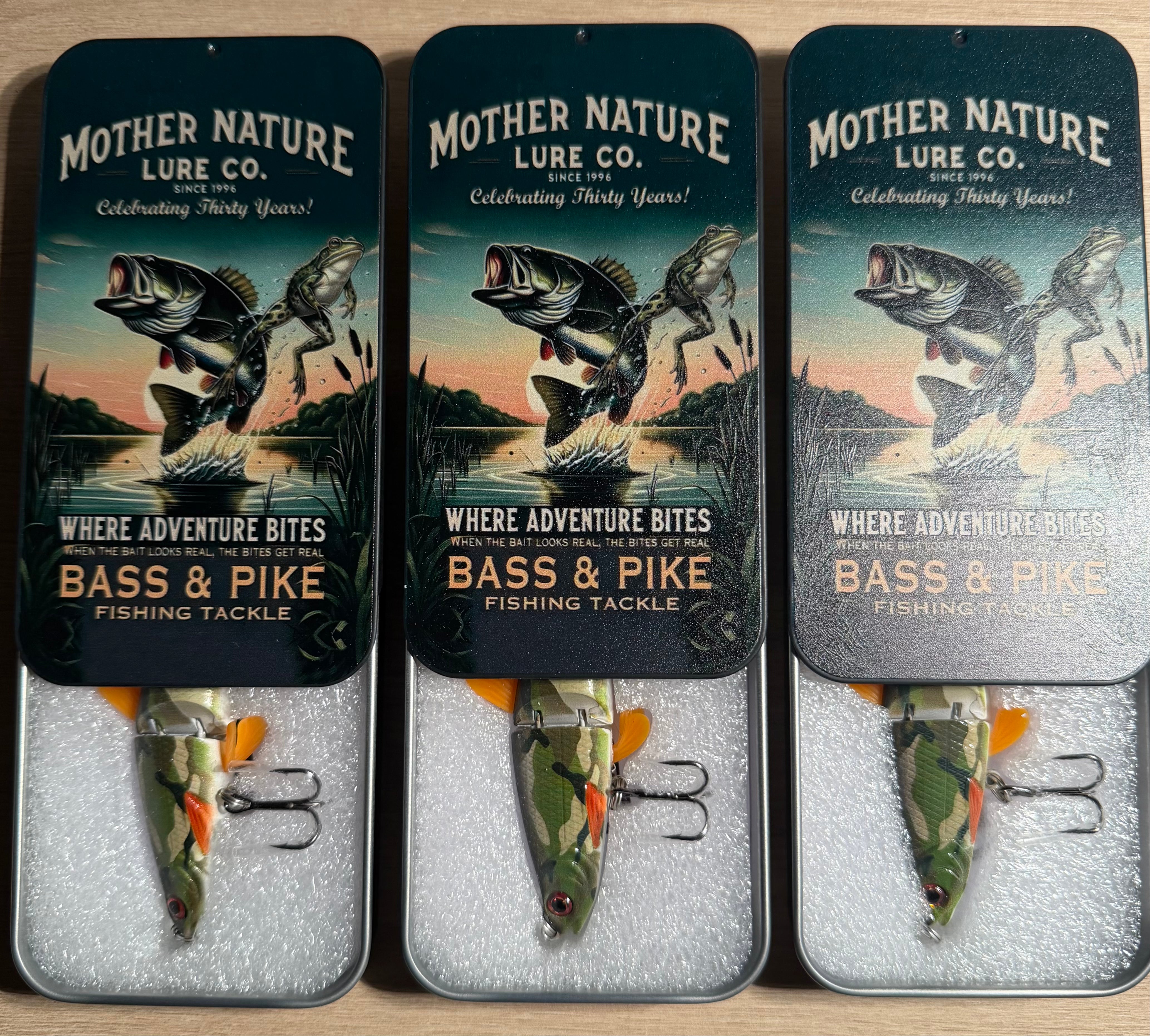 Woodland Camo Minnow (Tin Box)