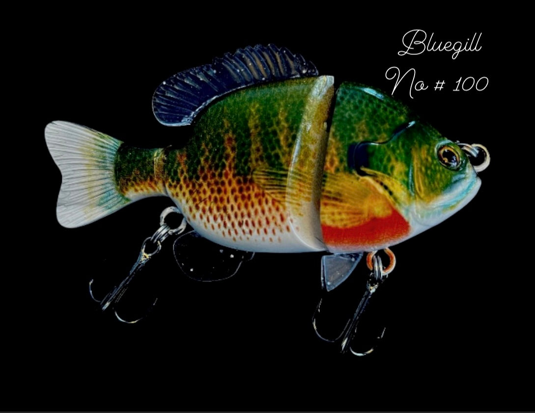 5 Bluegill Sunfish Perch Glide Swimbait 1.25 oz